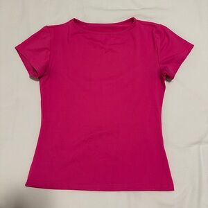 Women's Basic Pink Fitted T-Shirt S